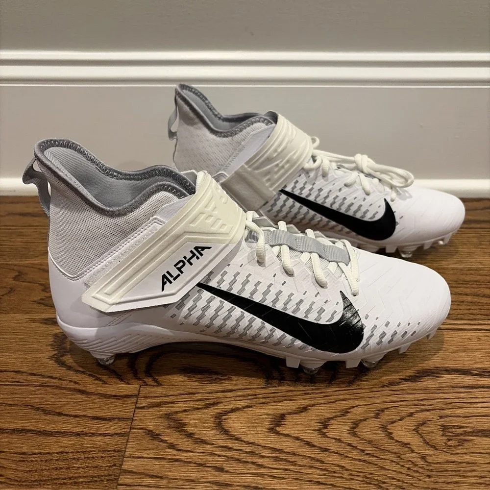 Nike Alpha Menace Pro 2 Detachable White Football Cleat Men's 11.5 CK4277-100